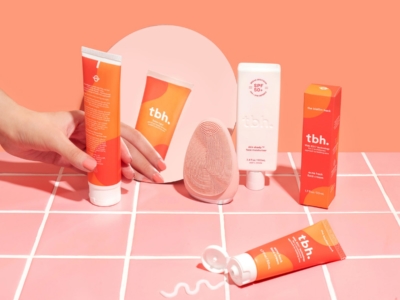 Made Somewhere Portfolio TBH. Skincare Brand and Packaging Design