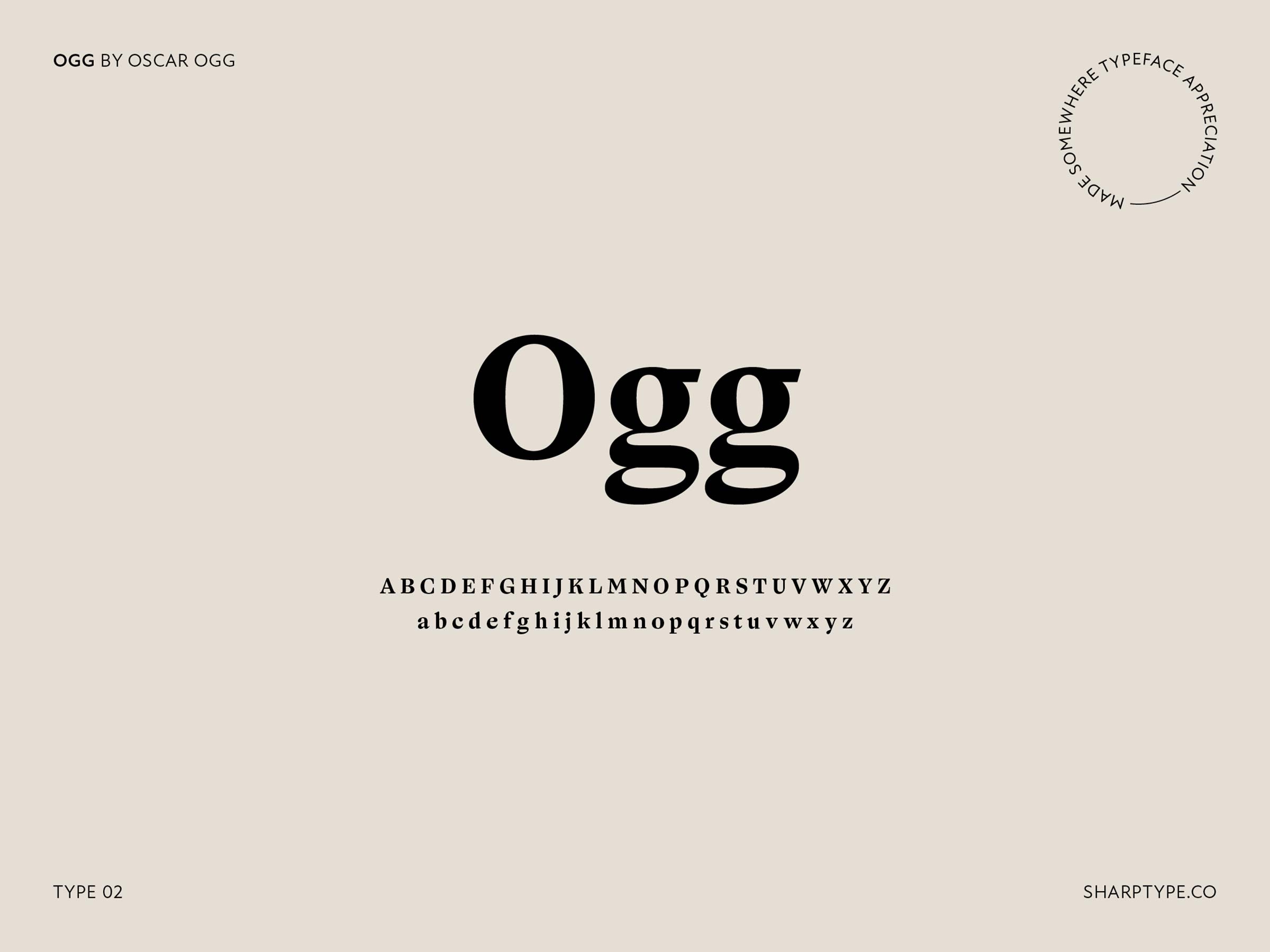 Made Somewhere Blog Post Trending Typefaces and Type Styles 01 - Ogg by Oscar Ogg