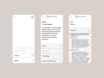 Made Somewhere Portfolio Tissue Repair Brand, Packaging and Web Design